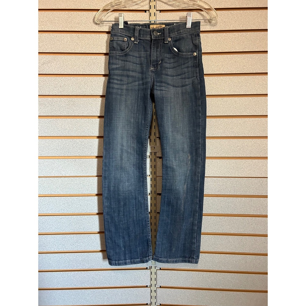Wrangler 20X Boys Jeans Dark Wash Slim Straight Western Denim Pants Kids 10 slim